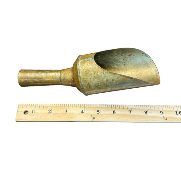 1940/50s Brass & Copper Grain/Ice Scoop - Picture 9 of 12
